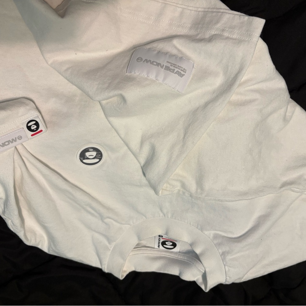 Bape White Short Sleeve Tee